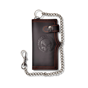 Billetera Punisher - HD  Negra con Naranja